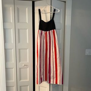 Kate spade stripe midi bow dress